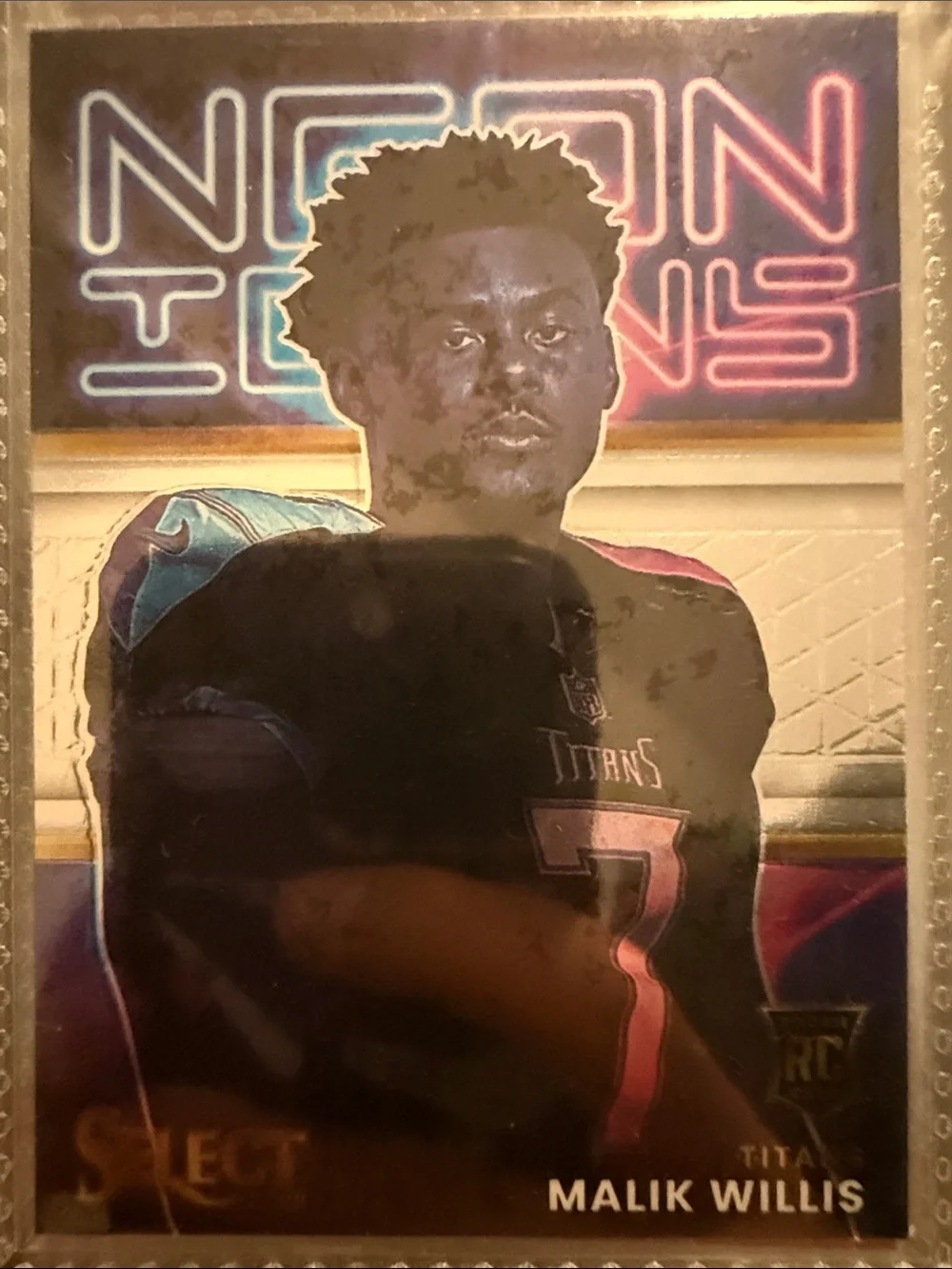 Neon Icons Home Art Print - Black & Blue Malik Willis